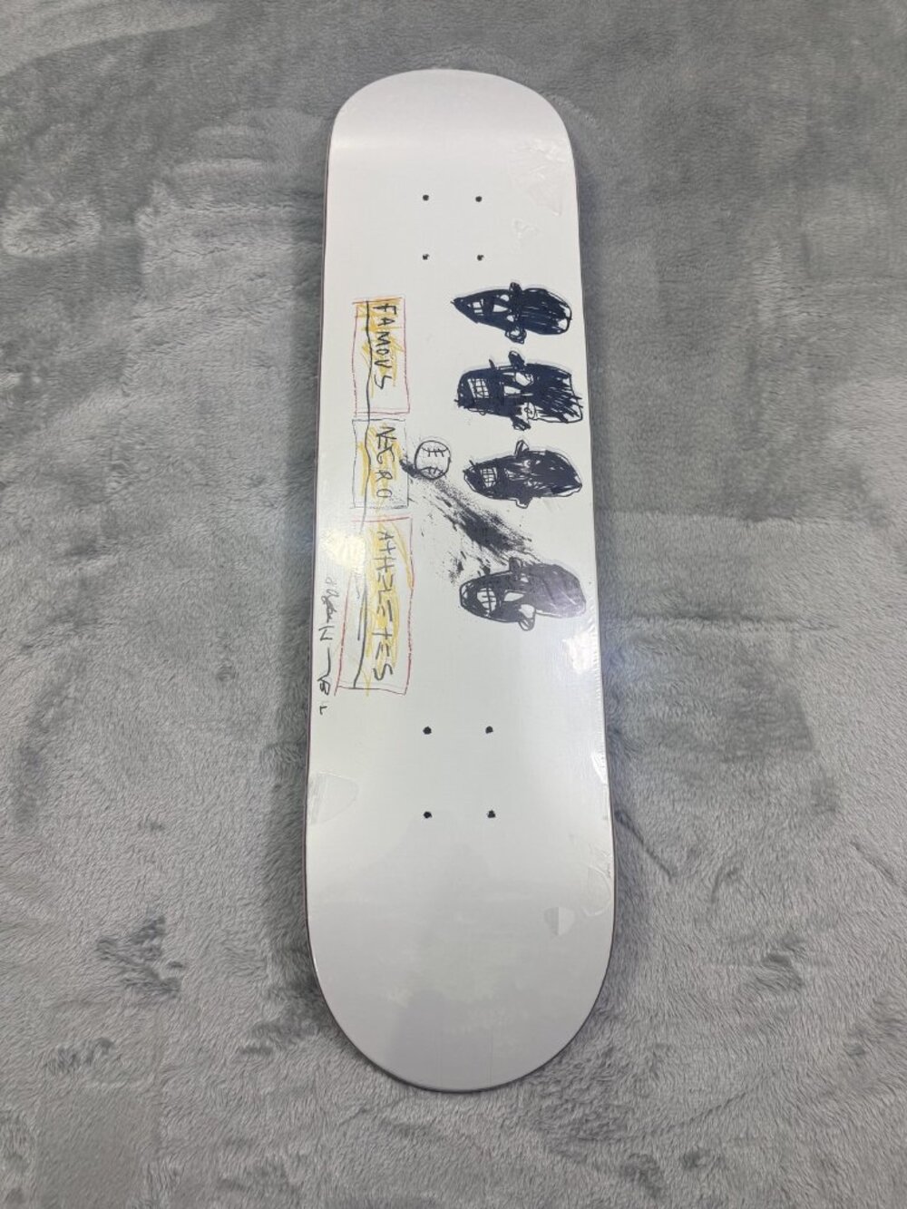 New Diamond Supply Co Basquiat Famous Negro Athletes Skateboard Deck 8.0 White